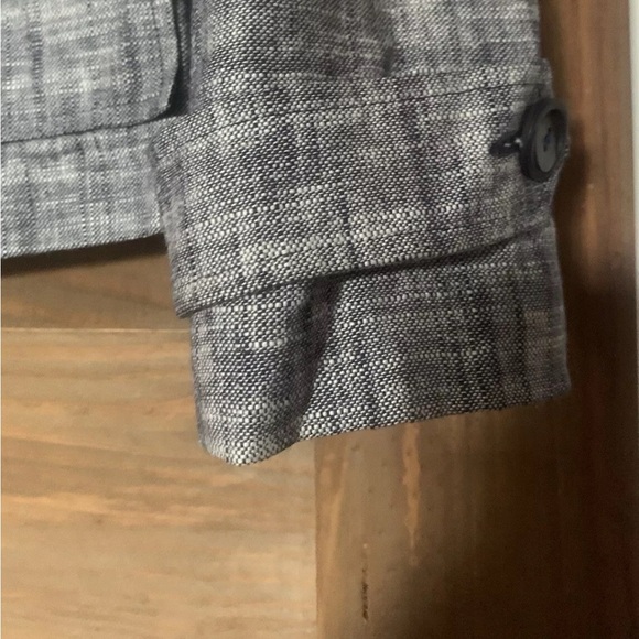Pierre Cardin Women Blazer Jacket Linen Grey Size 10 - Picture 6 of 7
